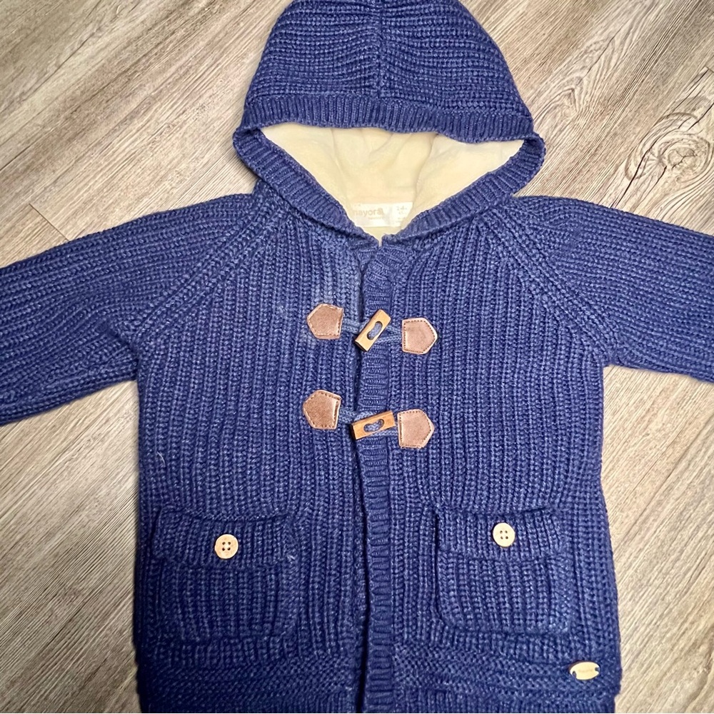Mayoral Hooded Sweater Jacket 2-4 Months